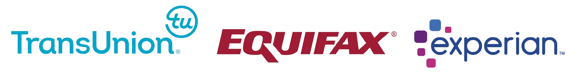 TransUnion, Equifax, and Experian