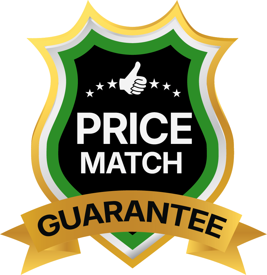 Price match guarantee badge for credit building