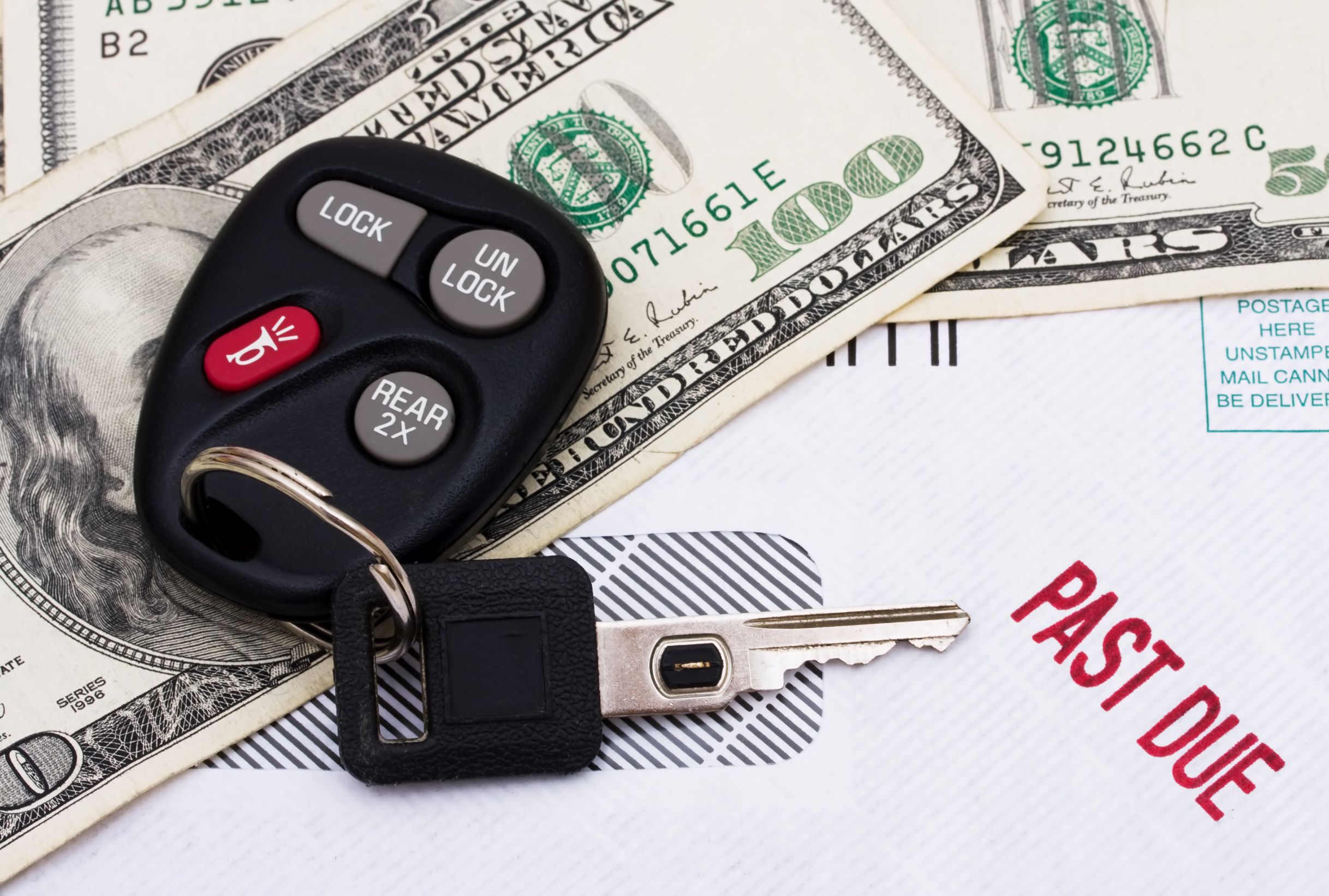 car keys, car payment and bill